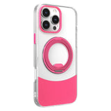 iPhone 16 Pro EIDERWOOD Hybrid Mobilcover med Ståfunktion - MagSafe Kompatibel - Gennemsigtig / Pink