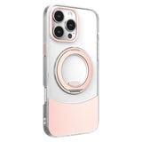 iPhone 15 EIDERWOOD Hybrid Mobilcover med Ståfunktion - MagSafe Kompatibel - Gennemsigtig / Lyserød