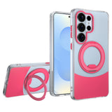 Samsung Galaxy S26 Ultra EIDERWOOD Hybrid Mobilcover med Ståfunktion - MagSafe Kompatibel - Gennemsigtig / Pink
