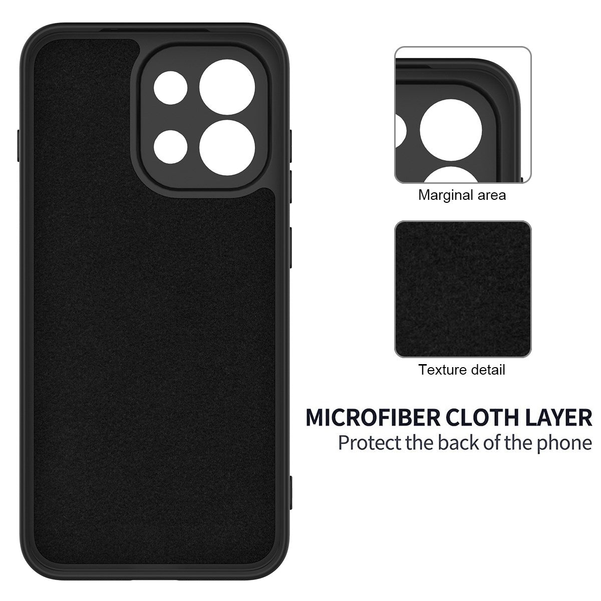 OnePlus Nord 6 EIDERWOOD Foret Silikone Bagside Cover m. Strop - Sort