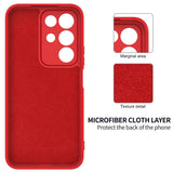 Realme C100 EIDERWOOD Silikone Bagside Cover m. Strop - Rød
