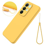 Realme C100 EIDERWOOD Silikone Bagside Cover m. Strop - Gul