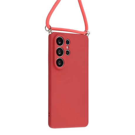 Samsung Galaxy S26 Ultra EIDERWOOD Foret Plast Bagside Cover m. Strop - Mørkerød