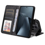Xiaomi 17T EIDERWOOD Kunstlæder Flip Cover inkl. Strop - Sort