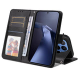 Xiaomi 17T Pro EIDERWOOD Kunstlæder Flip Cover inkl. Strop - Sort