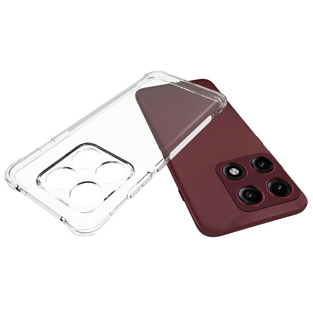Motorola Edge 70 Pro EIDERWOOD Fleksibelt Plast Bagside Cover m. Stødabsorberende Hjørner - Gennemsigtig