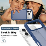 iPhone 18 Pro Max / 17 Pro Max EIDERWOOD Todelt Mat Hybrid Plast Bagside Cover - Blå