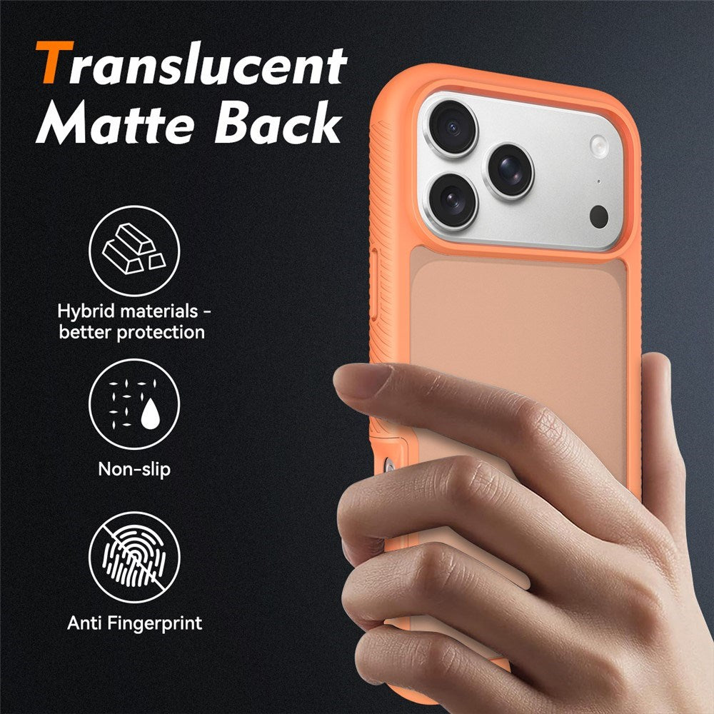 iPhone 18 Pro Max / 17 Pro Max EIDERWOOD Todelt Mat Hybrid Plast Bagside Cover - Orange