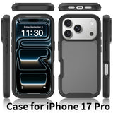 iPhone 18 Pro / 17 Pro EIDERWOOD Todelt Mat Hybrid Plast Bagside Cover - Sort