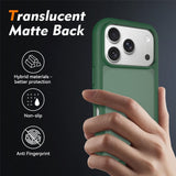 iPhone 18 Pro / 17 Pro EIDERWOOD Todelt Mat Hybrid Plast Bagside Cover - Grøn