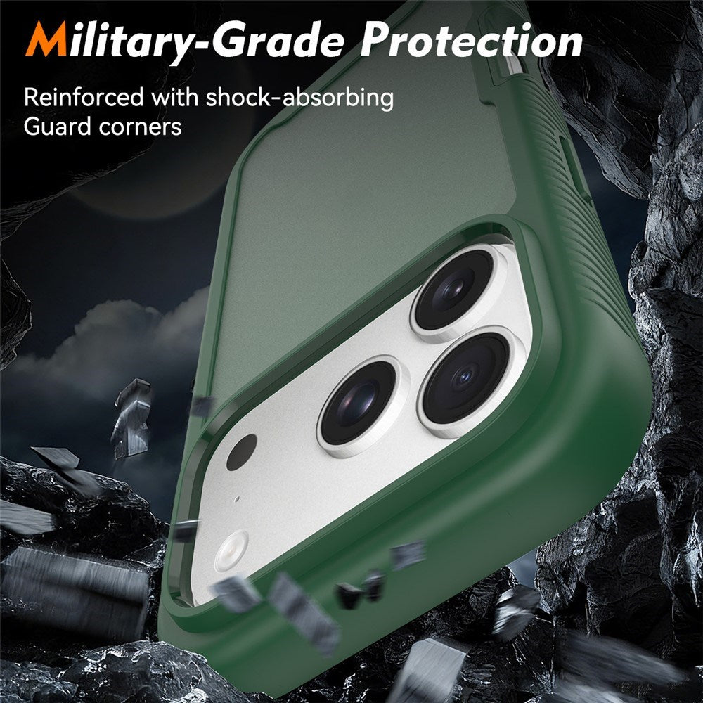 iPhone 18 Pro / 17 Pro EIDERWOOD Todelt Mat Hybrid Plast Bagside Cover - Grøn