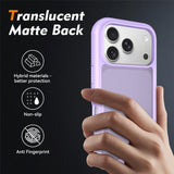 iPhone 18 Pro / 17 Pro EIDERWOOD Todelt Mat Hybrid Plast Bagside Cover - Lilla