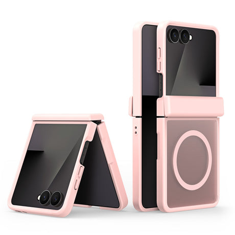 Samsung Galaxy Z Flip8 DUX DUCIS Hybrid Cover m. Mat Bagside - MagSafe Kompatibel - Lyserød