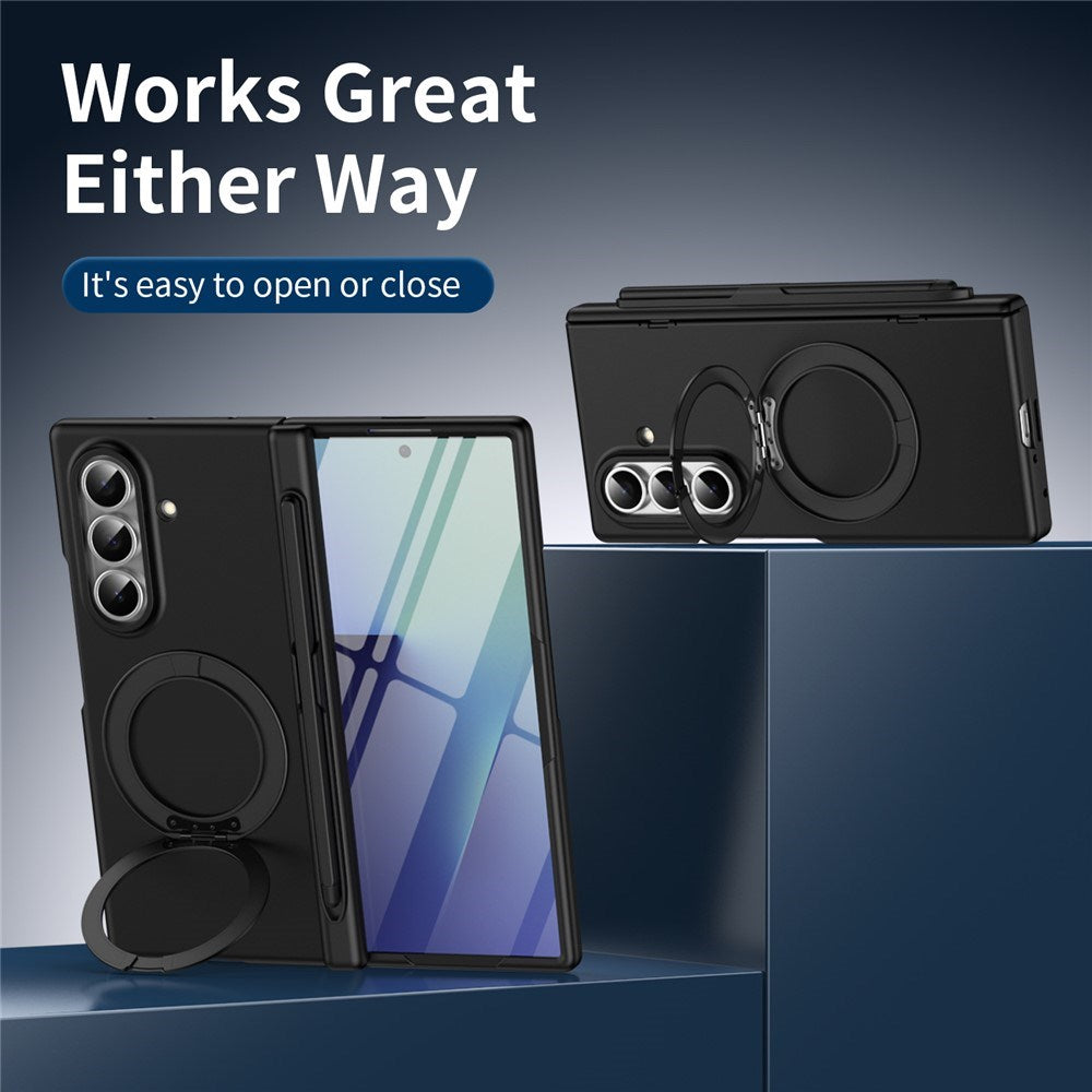 Samsung Galaxy Z Fold8 Ultra EIDERWOOD Mobilcover m. Skærmbeskyttelse & Ståfunktion - Sort