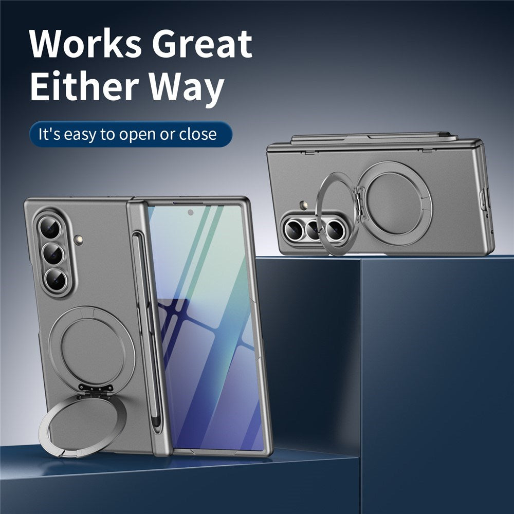 Samsung Galaxy Z Fold8 Ultra EIDERWOOD Mobilcover m. Skærmbeskyttelse & Ståfunktion - Grå