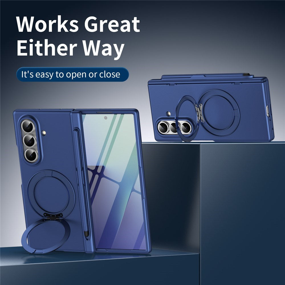 Samsung Galaxy Z Fold8 Ultra EIDERWOOD Mobilcover m. Skærmbeskyttelse & Ståfunktion - Blå