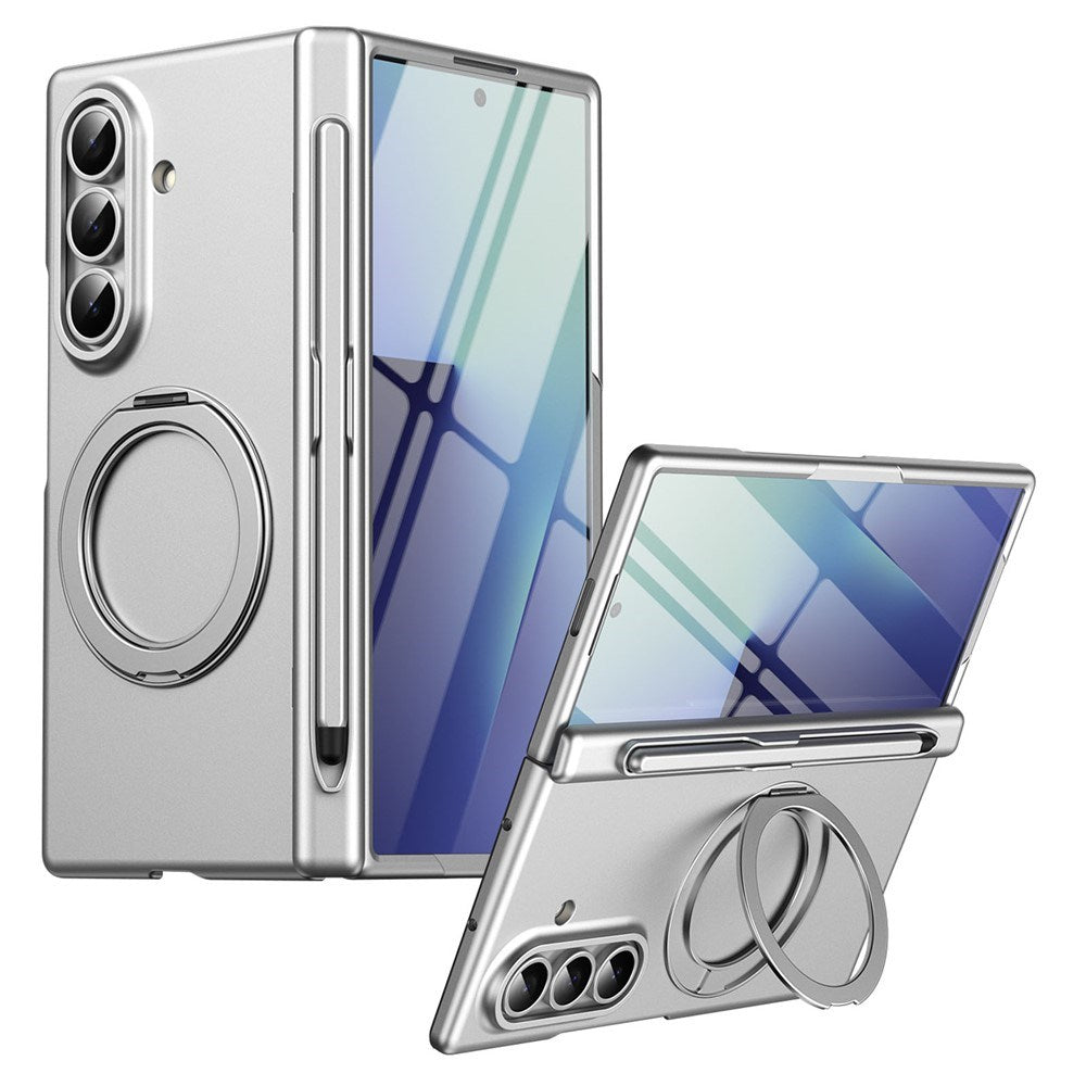Samsung Galaxy Z Fold8 Ultra EIDERWOOD Mobilcover m. Skærmbeskyttelse & Ståfunktion - Sølv