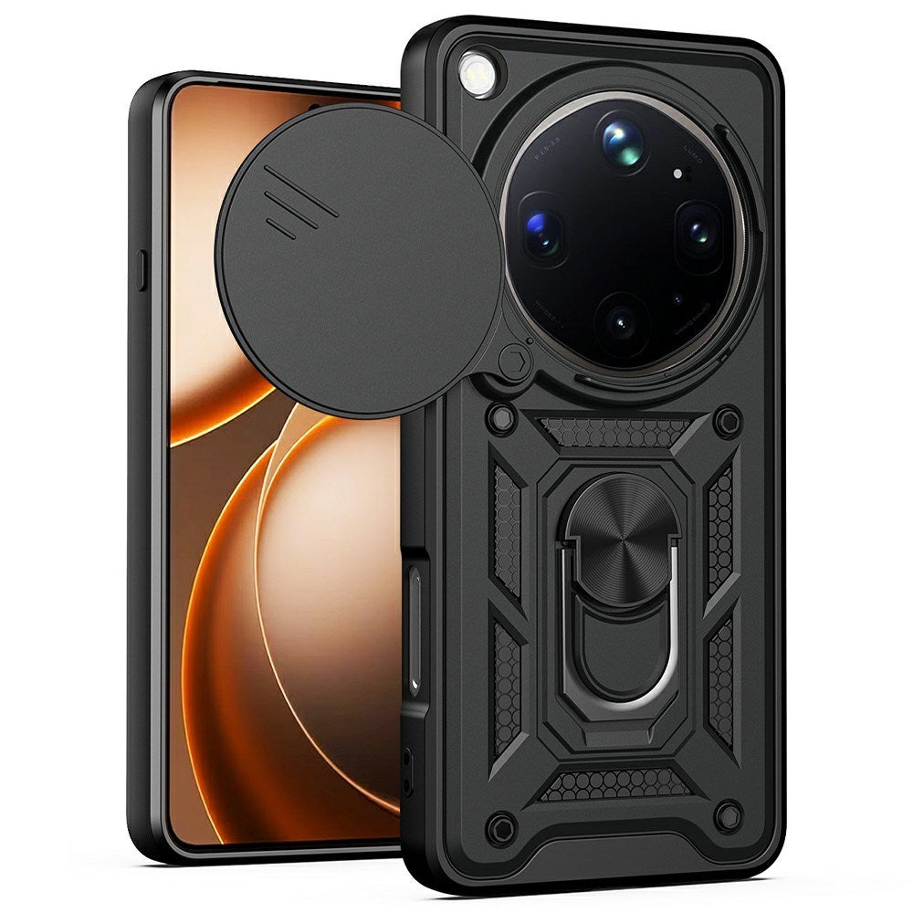 OPPO Find X9 Ultra EIDERWOOD Håndværkercase - 360° Roterbar Camslider / Kickstand  - Sort