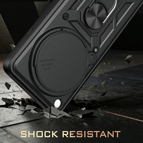 OPPO Find X9 Ultra EIDERWOOD Håndværkercase - 360° Roterbar Camslider / Kickstand  - Sort / Blå