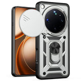 OPPO Find X9 Ultra EIDERWOOD Håndværkercase - 360° Roterbar Camslider / Kickstand  - Sort / Sølv
