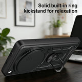 OPPO Find X9 Ultra EIDERWOOD Håndværkercase - 360° Roterbar Camslider / Kickstand  - Sort / Sølv