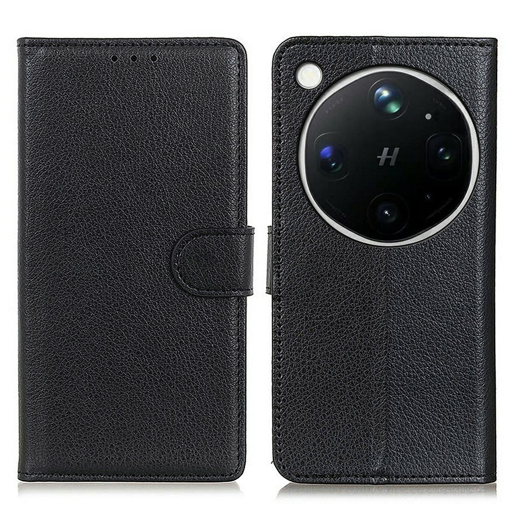 OPPO Find X9 Ultra EIDERWOOD Kunstlæder Flip Cover m. Kortholder - Sort