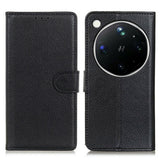 OPPO Find X9 Ultra EIDERWOOD Kunstlæder Flip Cover m. Kortholder - Sort