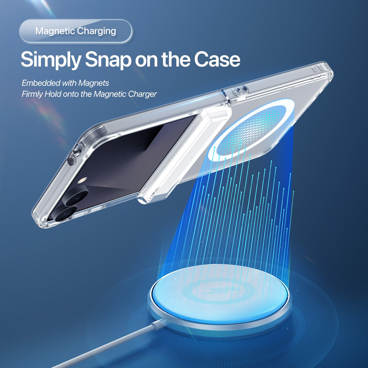 Samsung Galaxy Z Flip8 DUX DUCIS Hybrid Mobilcover - MagSafe Kompatibel - Gennemsigtig