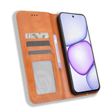 Realme C100 EIDERWOOD Kunstlæder Flip Cover m. Kortholder - Brun