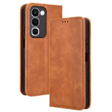 Realme C100 EIDERWOOD Kunstlæder Flip Cover m. Kortholder - Brun