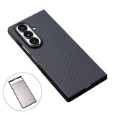 Samsung Galaxy Z Fold8 Hårdt Plast Carbon Bagside Cover - MagSafe Kompatibel - Sort