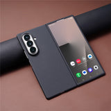 Samsung Galaxy Z Fold8 Hårdt Plast Carbon Bagside Cover - MagSafe Kompatibel - Sort