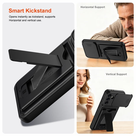 Samsung Galaxy A27 EIDERWOOD Hybrid Håndværker Cover m. Cam Slider - Sort