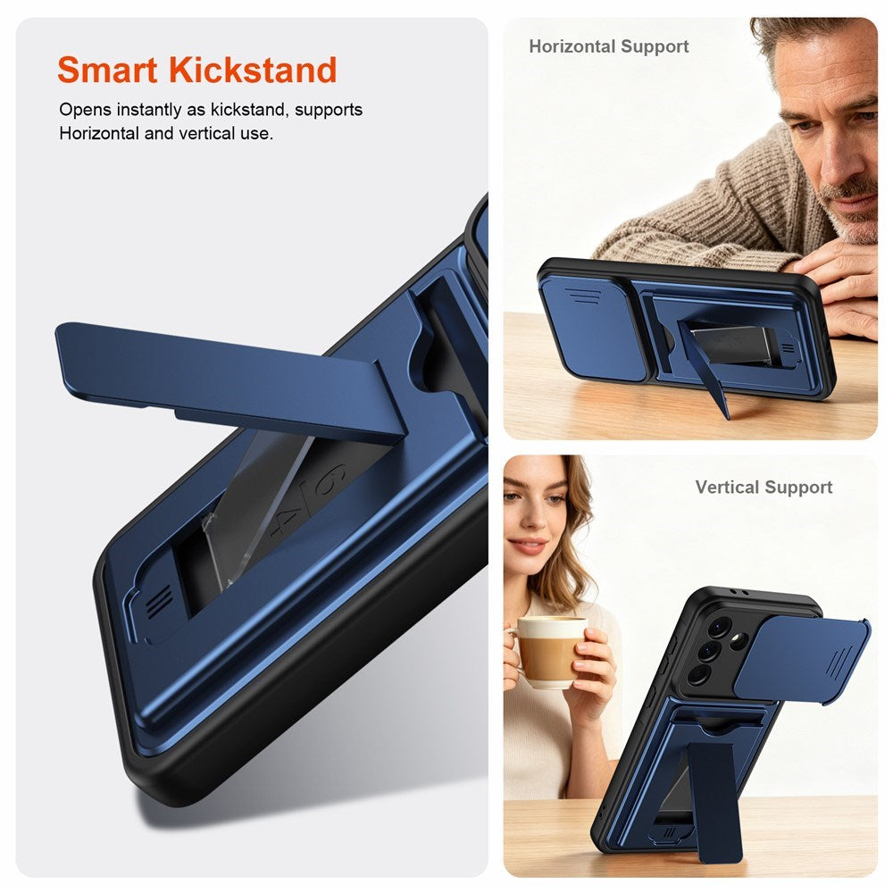 Samsung Galaxy A27 EIDERWOOD Hybrid Håndværker Cover m. Cam Slider - Blå