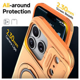 iPhone 18 Pro / 17 Pro EIDERWOOD Hybrid Plast Håndværker Cover m. Cam Slider - MagSafe Kompatibel - Orange