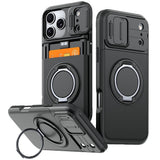 iPhone 18 Pro / 17 Pro EIDERWOOD Hybrid Plast Håndværker Cover m. Cam Slider - MagSafe Kompatibel - Sort