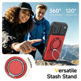 iPhone 18 Pro / 17 Pro EIDERWOOD Hybrid Plast Håndværker Cover m. Cam Slider - MagSafe Kompatibel - Rød