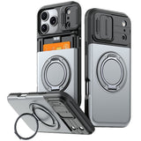 iPhone 18 Pro / 17 Pro EIDERWOOD Hybrid Plast Håndværker Cover m. Cam Slider - MagSafe Kompatibel - Grå
