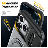 iPhone 18 Pro / 17 Pro EIDERWOOD Hybrid Plast Håndværker Cover m. Cam Slider - MagSafe Kompatibel - Grå