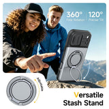 iPhone 18 Pro / 17 Pro EIDERWOOD Hybrid Plast Håndværker Cover m. Cam Slider - MagSafe Kompatibel - Grå