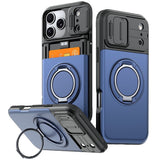 iPhone 18 Pro / 17 Pro EIDERWOOD Hybrid Plast Håndværker Cover m. Cam Slider - MagSafe Kompatibel - Blå