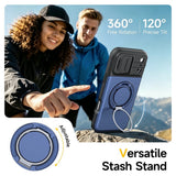 iPhone 18 Pro / 17 Pro EIDERWOOD Hybrid Plast Håndværker Cover m. Cam Slider - MagSafe Kompatibel - Blå