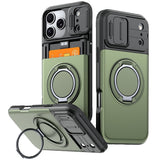 iPhone 18 Pro / 17 Pro EIDERWOOD Hybrid Plast Håndværker Cover m. Cam Slider - MagSafe Kompatibel - Grøn