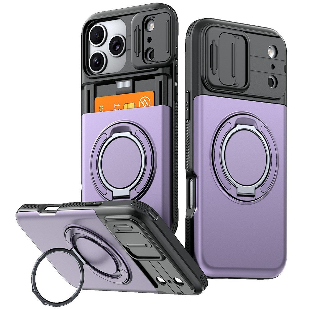 iPhone 18 Pro / 17 Pro EIDERWOOD Hybrid Plast Håndværker Cover m. Cam Slider - MagSafe Kompatibel - Lilla