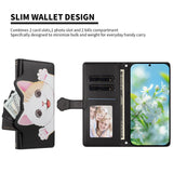 iPhone 16 Pro Flip Cover - 3D Katteører - Kortholder - Ståfunktion - Sort