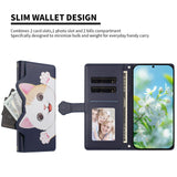 iPhone 18 Pro Max / 17 Pro Max Flip Cover - 3D Katteører - Kortholder - Ståfunktion - Lilla