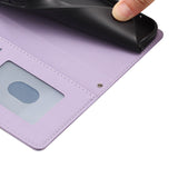 iPhone 18 / 17 Flip Cover - 3D Katteører - Kortholder - Ståfunktion - Lilla