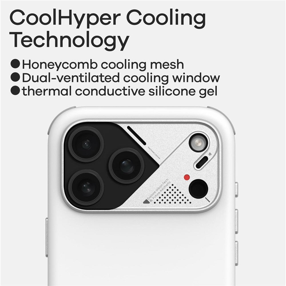 iPhone 17 Pro AULUMU Stødabsorberende Hybrid Mobilcover - MagSafe Kompatibel - Sort