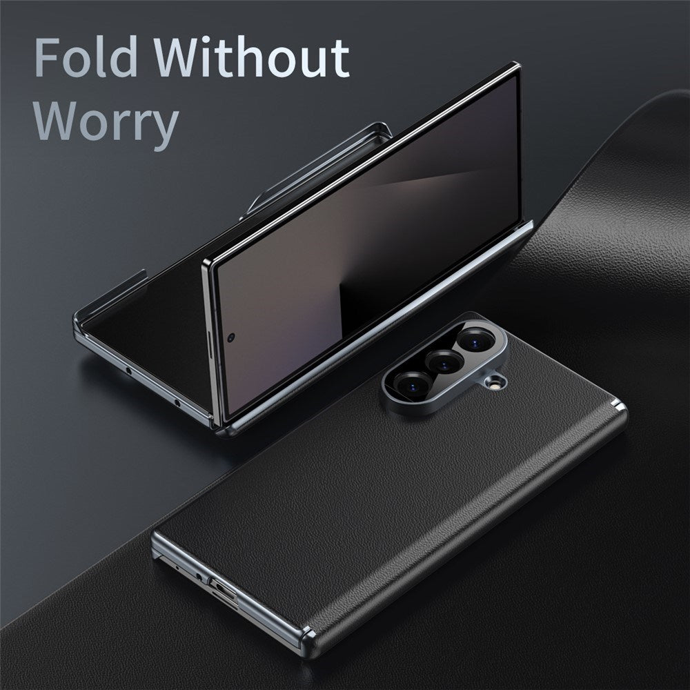 Samsung Galaxy Z Fold8 Kunstlæder Mobil Cover - Sort