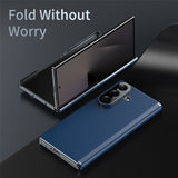 Samsung Galaxy Z Fold8 Kunstlæder Mobil Cover - Blå